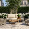 Loungehocker>4 SEASONS OUTDOOR Gartenhocker Rope braun