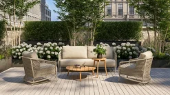 4 SEASONS OUTDOOR Gartensessel Rope braun^ Lounge Sessel