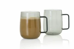 AdHoc 2er Tasse 560ml grau^ Kaffee & Teegläser