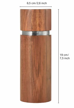 AdHoc Pfeffer-/Salzmühle braunsilberfarben^ Gewürzmühlen & Streuer