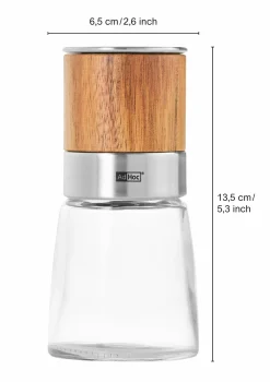 AdHoc Pfeffer-/Salzmühle braunsilberfarben^ Gewürzmühlen & Streuer