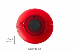 AdHoc Sekt-/Champagnerverschluss rot^ Barzubehör