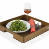 AdHoc Serviertablett 40x40cm braun^ Tabletts