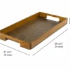 Tabletts>AdHoc Serviertablett 31x60cm braun