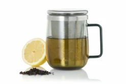 Kaffee & Teegläser>AdHoc Teeglas mit Teefilter 560ml grau