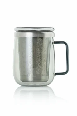 Kaffee & Teegläser>AdHoc Teeglas mit Teefilter 560ml grau