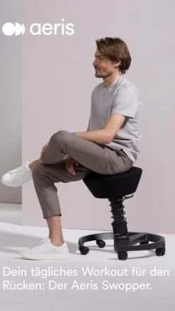 Aeris Sitzhocker schwarz^ Bürostühle·Bürohocker