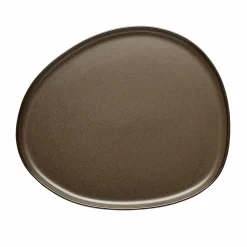 Aida Speiseteller 29x25cm braun^ Speiseteller