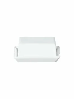 Serviergeschirr>ASA Butterdose 13,5x16,5cm weiß