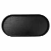 Tabletts>ASA Holztablett oval 35,5cm schwarz