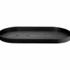 ASA Holztablett oval 44cm schwarz^ Tabletts