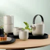 ASA Teekanne mit Holzgriff 600ml beige^ Teekannen