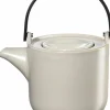Teekannen>ASA Teekanne mit Holzgriff 1l beige
