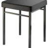Badhocker schwarz^ Badaccessoires