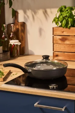 Pfannen>BALLARINI Schmorpfanne mit Deckel 28cm schwarz