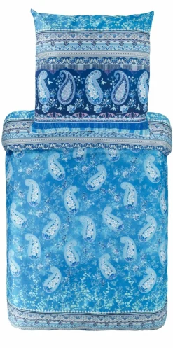 Satin>Bassetti Satin-Bettwäsche blau