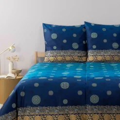 Bassetti Satin-Bettwäsche blau^ Satin