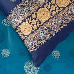 Bassetti Satin-Bettwäsche blau^ Satin