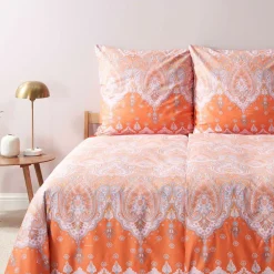 Satin>Bassetti Satin-Bettwäsche orange