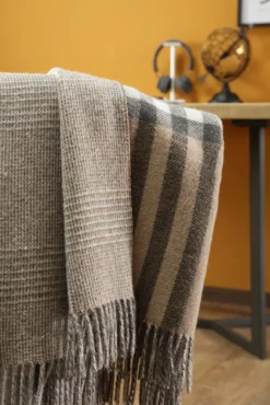 Biederlack Plaid beige^ Wohndecken