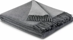 Wohndecken>Biederlack Plaid grau