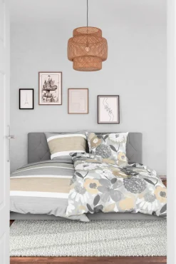 Satin>Bierbaum Mako-Satin-Bettwäsche braun