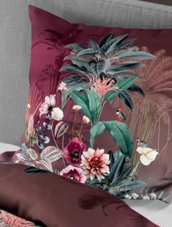 Bierbaum Mako-Satin-Bettwäsche rot^ Satin