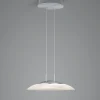 Pendelleuchten>B-Leuchten FINDUS LED-Pendelleuchte 1flg silberfarben