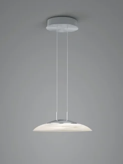 Pendelleuchten>B-Leuchten FINDUS LED-Pendelleuchte 1flg silberfarben