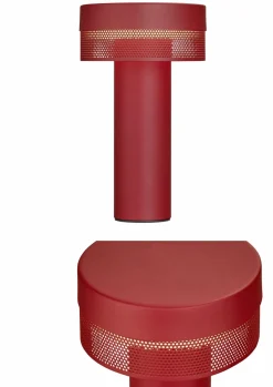 B-Leuchten LED - Akku - Tischleuchte 1flg rot^ Außen Tischleuchten|Akku Tischleuchten