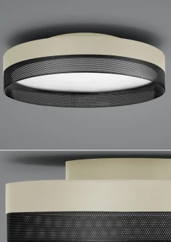 B-Leuchten LED-Deckenleuchte 1flg schwarz^ Deckenleuchten