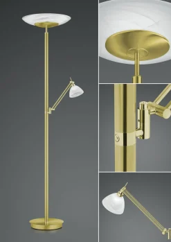 B-Leuchten LED-Stehleuchte 2flg gelb^ Stehleuchten