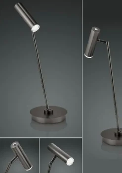 B-Leuchten LED-Tischleuchte 1flg grau^ Tischleuchten