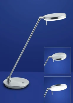 Tischleuchten>B-Leuchten LED-Tischleuchte 1flg silberfarben