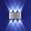 B-Leuchten LED-Wandleuchte 6flg silberfarben^ Wandleuchten