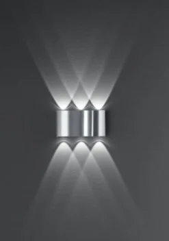 B-Leuchten LED-Wandleuchte 6flg silberfarben^ Wandleuchten
