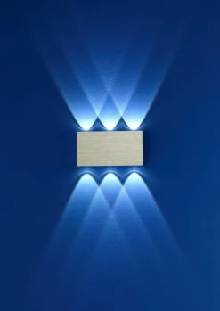 Wandleuchten>B-Leuchten LED-Wandleuchte 6flg grau