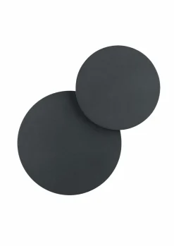 Wandleuchten>B-Leuchten LED-Wandleuchte 2flg schwarz