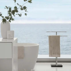 Dekoration|Badzubehör>Blomus Handtuchständer silberfarben