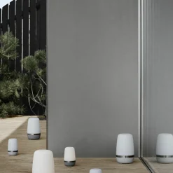 Dekoration|Akku Tischleuchten>Blomus LED - Outdoorleuchte XL grau