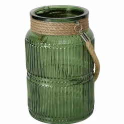 Dekoration>Boltze Windlicht 21cm grün