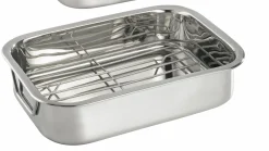 bongusto Bratreine 30cm silberfarben^ Bräter & Schmortöpfe