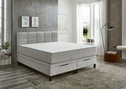 Boxbett grau^ Boxspringbetten|Betten