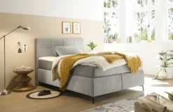 Boxspringbett grau^ Boxspringbetten|Betten