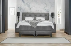 Boxspringbett grau^ Boxspringbetten|Betten