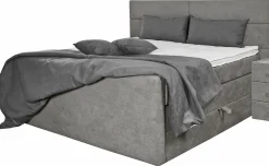 Boxspringbett grau^ Boxspringbetten|Betten