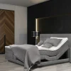 Boxspringbetten|Betten> Boxspringbett m. Motor grau