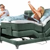 Boxspringbetten|Betten> Boxspringbett m. Motor grau