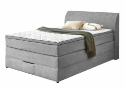 Boxspringbett silberfarben^ Boxspringbetten|Betten