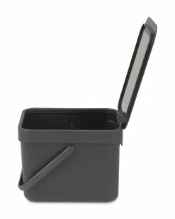 Brabantia Abfalleimer 6l grau^ Abfallsammler